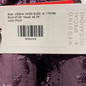 JJs House Dresses Jjs House Plum Mother Of The Bridegroom - Main Image